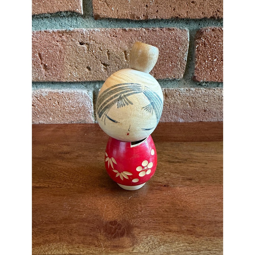 Vintage Japanese Wooden Sosaku Kokeshi Doll